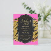 Papier BUDGET Fabuleux 50e anniversaire Glam Chick Invite (Debout devant)