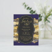 Papier BUDGET Fabuleux 50e anniversaire Glam Chick Invite (Debout devant)