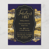 Papier BUDGET Fabuleux 50e anniversaire Glam Chick Invite (Devant)
