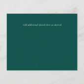 Papier Budget faible TEAL Blanc EUCALYPTUS Mariage (Dos)