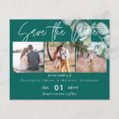 Papier Budget faible TEAL Blanc EUCALYPTUS Mariage (Devant)