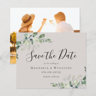 Papier BUDGET Faire-part de mariage à l'aquarelle Eucalyp