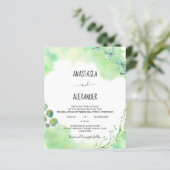 Papier Budget-Faire-part de mariage. Invitation (Debout devant)