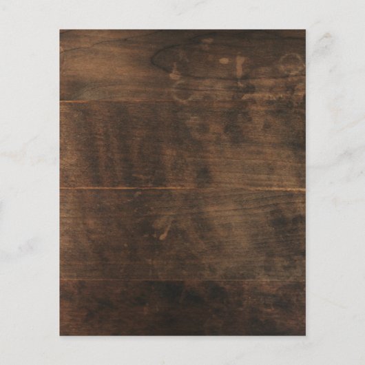 Papier BUDGET Faire-part de mariage Rustique de tournesol (Dos)