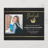 Papier Budget Faire-part d'obtention du diplôme de l'écol (Devant)