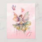 Papier Budget Fairy First Girl's 1st Birthday (Dos)