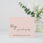 Papier Budget Fait Mon Jour Merci De Commande Pour Petite (Debout devant)