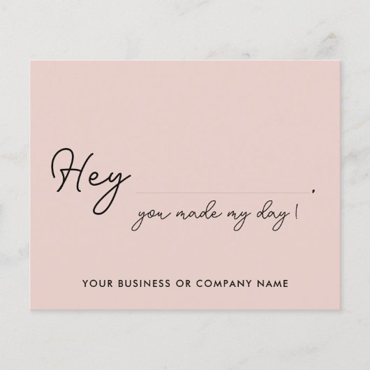 Papier Budget Fait Mon Jour Merci De Commande Pour Petite (Devant)