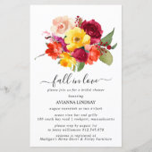 Papier Budget Fall in Love Automne Fête des mariées flora (Devant)