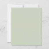Papier Budget Fall in Love Citrouille Sage Green Baby sho (Dos)