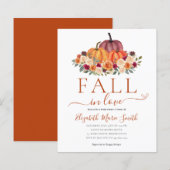 Papier Budget Fall in Love Floral Citrouille Fête des mar (Devant / Derrière)