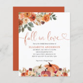 Papier Budget Fall in Love Floral Citrouille Fête des mar (Devant / Derrière)