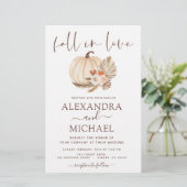 Papier Budget Fall in Love Mariage Pampas Citrouille en h (Debout devant)