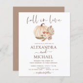 Papier Budget Fall in Love Mariage Pampas Citrouille en h (Devant / Derrière)