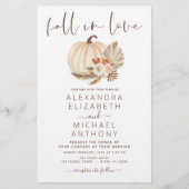 Papier Budget Fall in Love Mariage Pampas Citrouille en h (Devant)