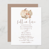 Papier Budget Fall in Love Mariage Pampas Citrouille en h (Devant / Derrière)