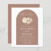 Papier Budget Fall in Love Mariage Terracotta (Devant / Derrière)