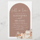 Papier Budget Fall in Love Mariage Terracotta (Devant)