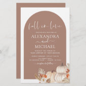 Papier Budget Fall in Love Mariage Terracotta (Devant / Derrière)