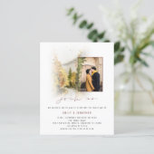 Papier Budget Fall Trees Photo QR Rejoignez-nous Mariage  (Debout devant)