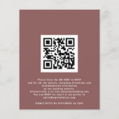 Papier Budget Fall Trees Photo QR Rejoignez-nous Mariage  (Dos)