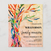 Papier Budget Family Tree Beige Famille Réunion (Devant)