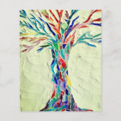 Papier Budget Family Tree Reunion Green Invitation (Dos)