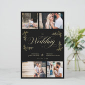 Papier Budget Fancy tendance 4 Photos Collage Mariage (Debout devant)