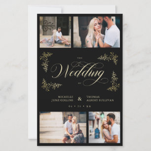 Papier Budget Fancy tendance 4 Photos Collage Mariage