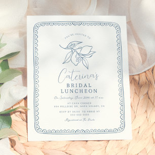 Papier Budget Fantaisiste Fête de Mariage Citron & Bleu