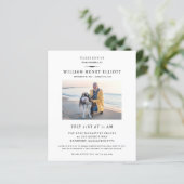 Papier Budget Farewell Photo Funeral Memorial Service (Debout devant)