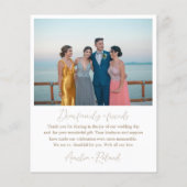 Papier Budget Faux Gold 2 Merci photo (Dos)