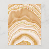 Papier Budget Faux Golden Agate 21e anniversaire Invitati (Dos)
