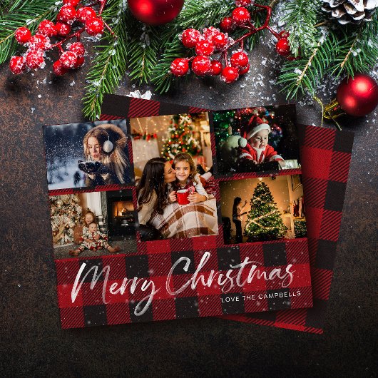 Papier Budget Faux Neige et Buffalo Check 5 Photo