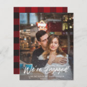 Papier Budget Faux Snow We're Engaged V Photo Buffalo (Devant / Derrière)