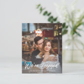 Papier Budget Faux Snow We're Engaged V Photo Buffalo (Debout devant)