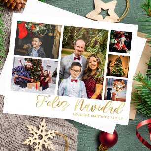 Papier Budget Feliz Navidad Gold 6 Photo