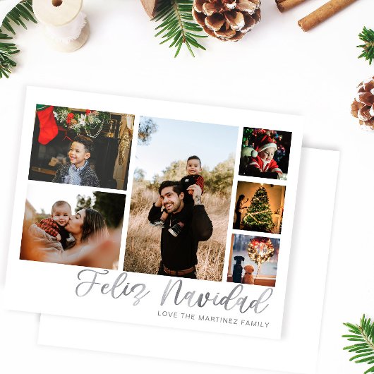 Papier Budget Feliz Navidad Silver 6 Photo