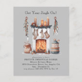 Papier Budget Festive foyer Noël Invitation de fête (Devant)