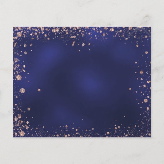 Papier Budget fête d'anniversaire marine bleu rose date d (Dos)