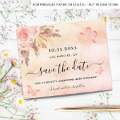 Papier Budget fête d'anniversaire pampas blush enregistre