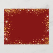 Papier Budget fête d'anniversaire robe or rouge enregistr (Dos)