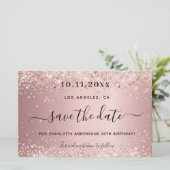 Papier Budget fête d'anniversaire rose vif enregistrer la (Debout devant)