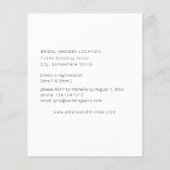 Papier Budget Fête des mariées florale blanche (Dos)