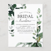 Papier Budget Fête des mariées Printemps Déjeuner Vert (Devant)