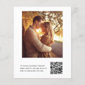 Papier Budget Fête des mariées QR Code photo Eucalyptus (Dos)
