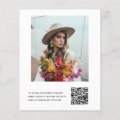 Papier Budget Fête des mariées QR Code photo Eucalyptus (Dos)