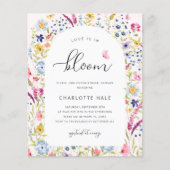 Papier Budget Fête des mariées rose florale (Devant)