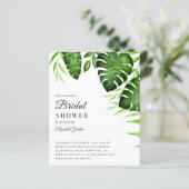 Papier Budget Fête des mariées Tropicale Script Jungle Mo (Debout devant)