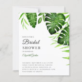 Papier Budget Fête des mariées Tropicale Script Jungle Mo (Devant)